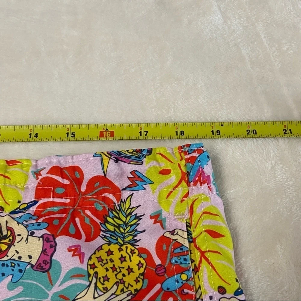 BOARDIES / Tropical Pineapple Scubba Print Swim Trunks Size L